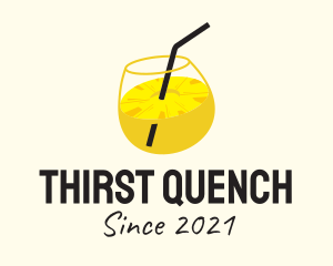 Drink - Pineapple Juice Drink logo design
