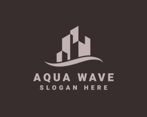 Wave City Buildings  logo design