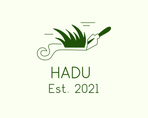 Bush - Green Gardening Trowel logo design