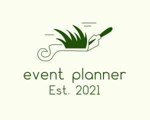 Grass - Green Gardening Trowel logo design