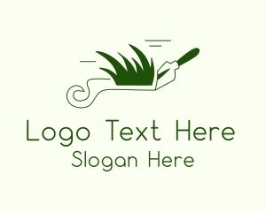 Green Gardening Trowel  Logo