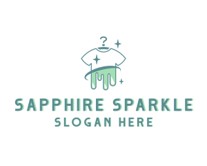 Tshirt Laundromat Sparkle logo design