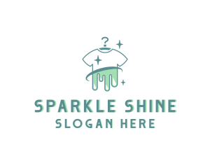 Tshirt Laundromat Sparkle logo design