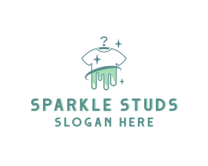 Tshirt Laundromat Sparkle logo design