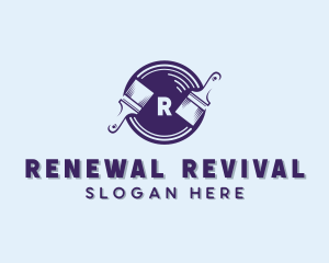 Paint Brush Renovation logo design