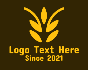 Wheat Grain - Golden Wheat Crop logo design