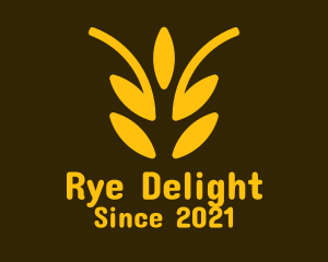 Rye - Golden Wheat Crop logo design