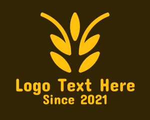 Gluten - Golden Wheat Crop logo design