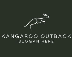 Wild Kangaroo Zoo logo design