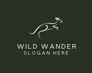 Wild Kangaroo Zoo logo design