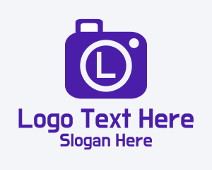 Photography Studio - Violet Camera Lettermark logo design