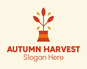 Autumn - Autumn Pot Plant logo design