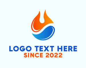 Light - Fire Water Element logo design