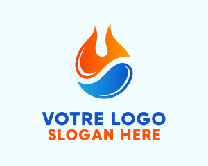 Fire Water Element Logo