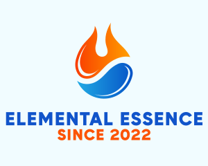 Element - Fire Water Element logo design