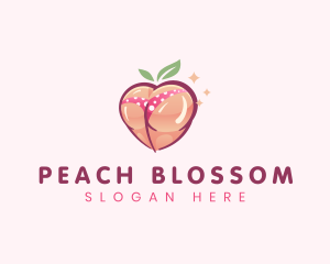 Sexy Peach Butt logo design