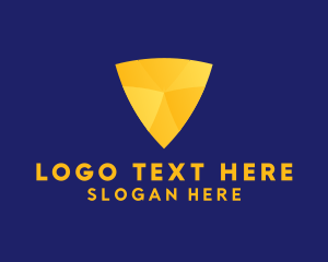 Gold - Simple Professional Shield logo design