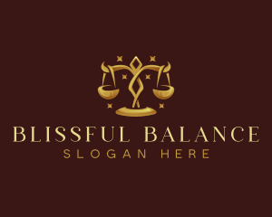 Scale Justice Law logo design