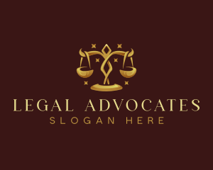 Scale Justice Law logo design