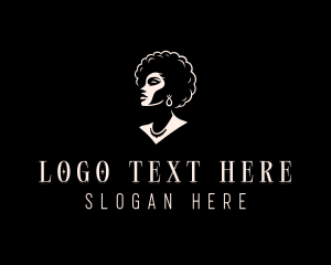 Necklace - Salon Hair Woman logo design