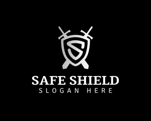 Sword Blade Shield logo design