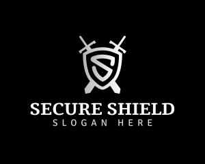 Sword Blade Shield logo design