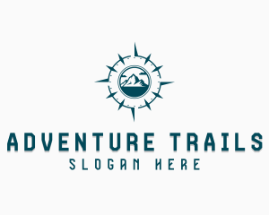 Compass Mountain Traveler logo design