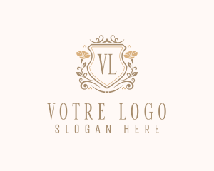 Stylish - Stylish Floral Shield logo design