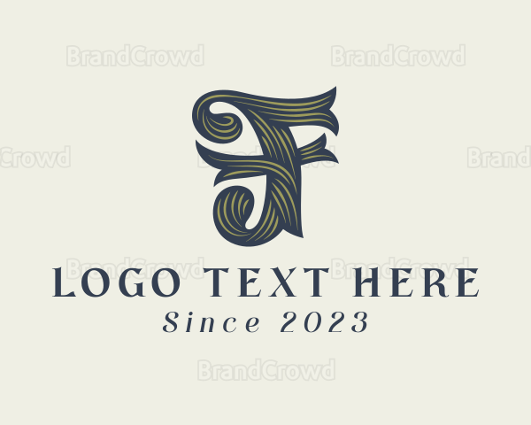 Elegant Woodworking Carpentry Logo