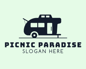 Picnic - Outdoor Travel Trailer Van logo design