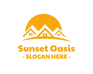 Sunset House Realtor  logo design