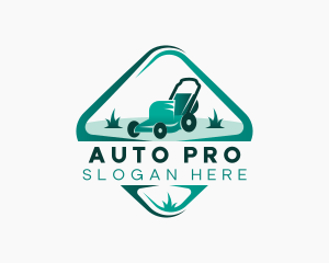 Lawn Care - Lawn Mower Landscaping logo design