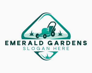 Lawn Mower Landscaping logo design