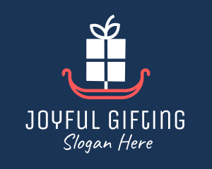 Gift - Minimalist Gift Gondola logo design