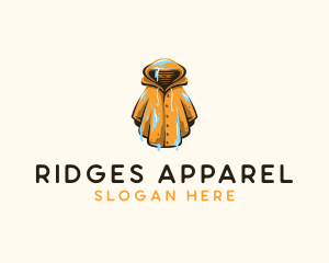 Wet Raincoat  Apparel logo design