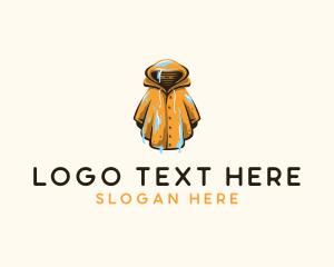 Mysterious - Wet Raincoat  Apparel logo design