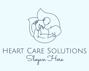 Parenting Line Art logo design