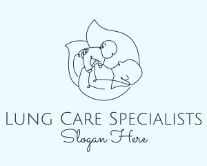 Parenting Line Art logo design