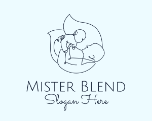 Mister - Parenting Line Art logo design