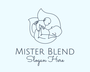 Parenting Line Art logo design