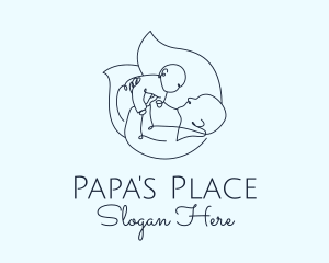 Parenting Line Art logo design