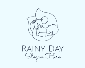 Parenting Line Art logo design