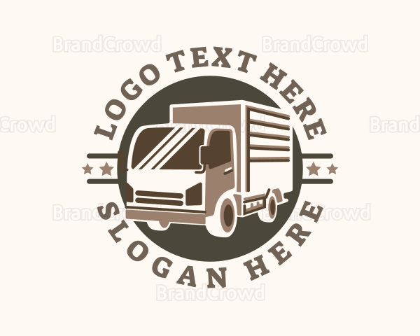 Delivery Truck Star Logo