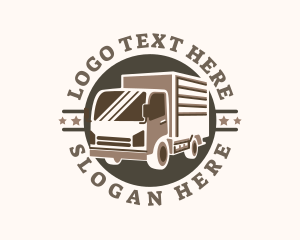 Badge - Delivery Truck Star logo design