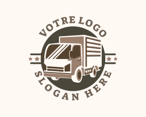 Delivery Truck Star Logo