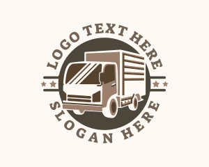 Delivery Truck Star Logo