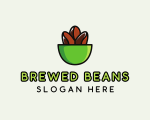 Coffee - Coffee Bean Bowl logo design