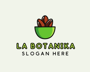 Barista - Coffee Bean Bowl logo design