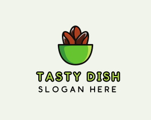 Dish - Coffee Bean Bowl logo design