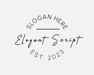 Generic Script Boutique logo design